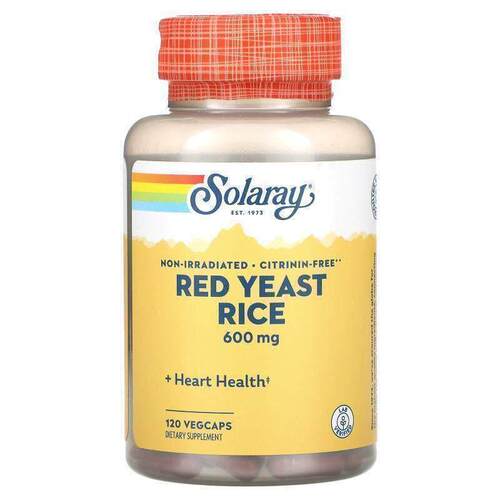 Solaray,红曲米，600 毫克，120 粒素食胶囊