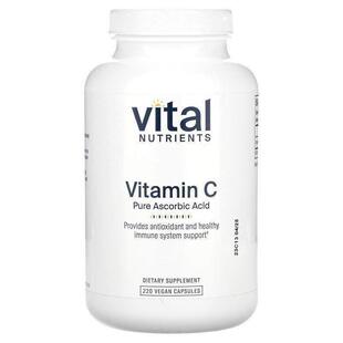 Vital Nutrients,Vitamin C Pure Ascorbic Acid, 220 Vegan Caps