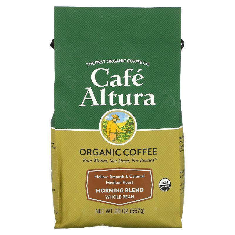 CafeAltura有机咖啡晨间混合咖啡全豆中度烘焙咖啡豆研磨手冲进口