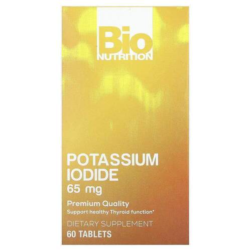Bio Nutrition,Potassium Iodide, 65 mg, 60 Tablets