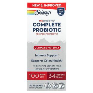Solaray,Mycrobiome®, Complete Probiotic, Ultimate Potency, 6