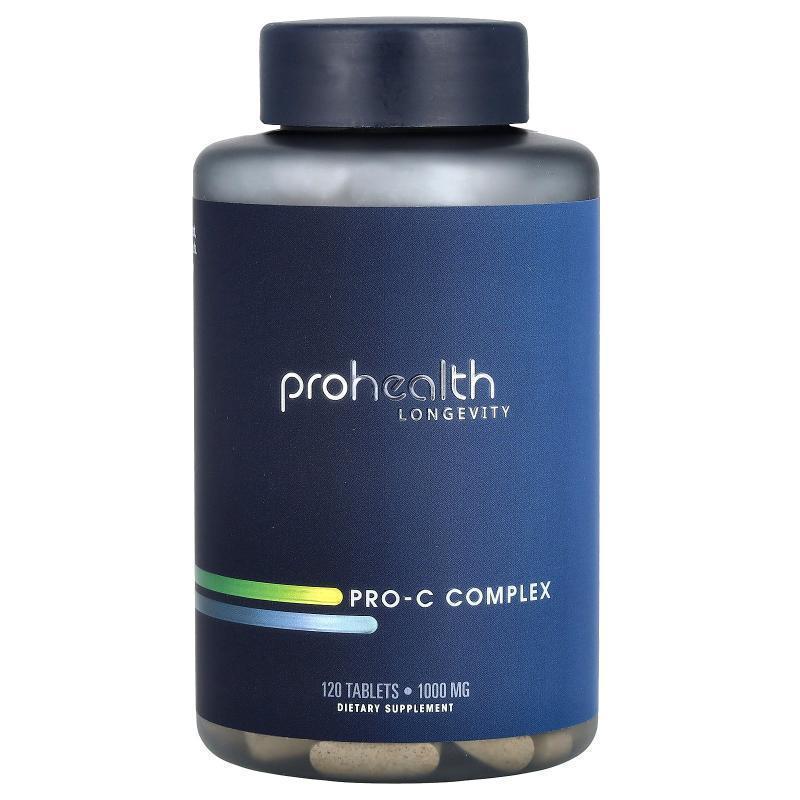 ProHealth Longevity,Pro-C Complex, 1,000 mg, 120 Tablets