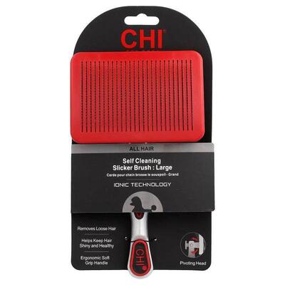 CHI for Dogs,Self Cleaning Slicker Brush, For Dogs, Large