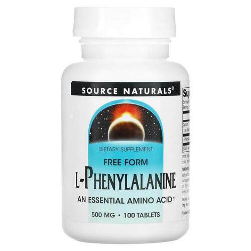 Source Naturals L-苯基丙胺酸片剂 神经