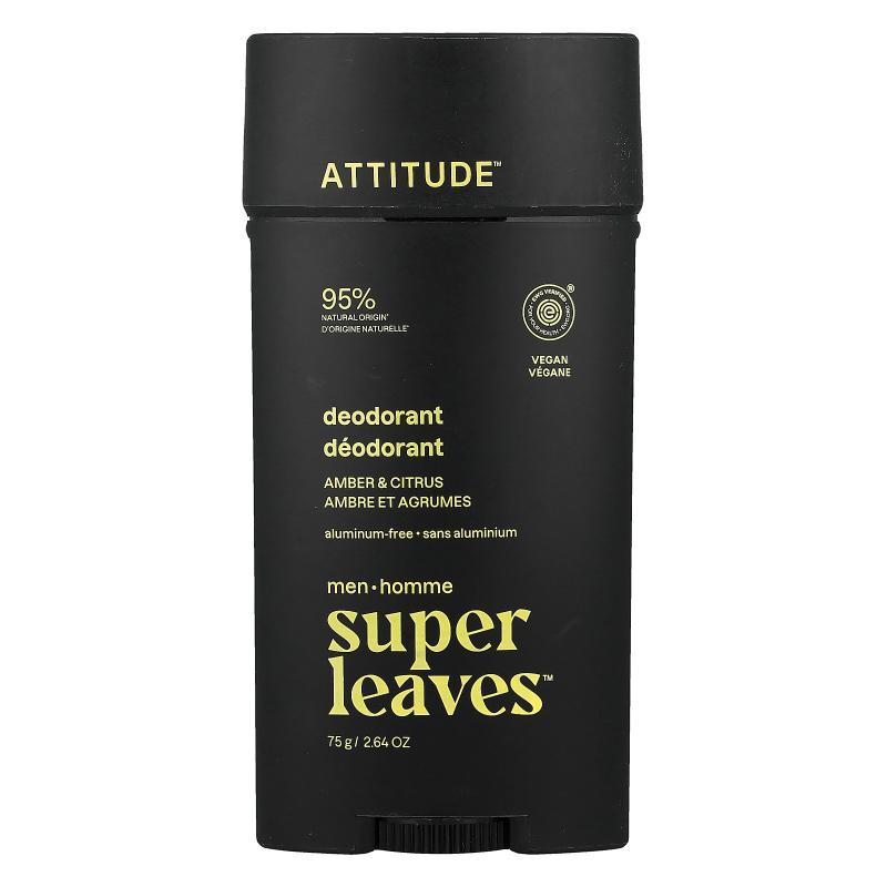 爱的态度,Super Leaves™, Aluminum-Free Deodorant, For Men, Am