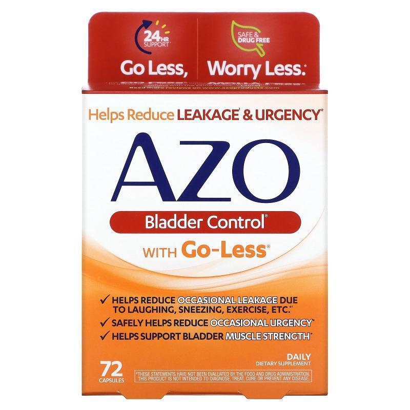 Azo,含 Go-Less 的膀胱控制胶囊，72 粒胶囊