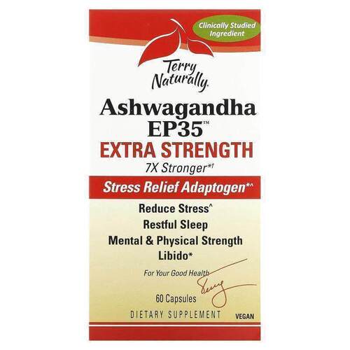 Terry Naturally,Ashwagandha EP35 Extra Strength, 60 Capsules