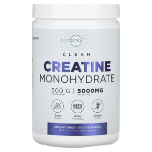 TypeZero,Clean, Creatine Monohydrate, Unflavored, 5,000 mg,