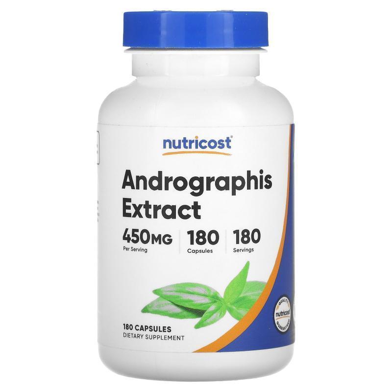 Nutricost,Andrographis Extract, 450 mg, 180 Capsules
