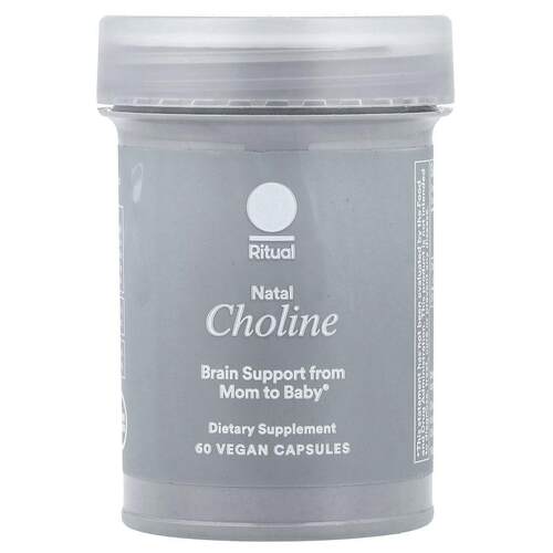 Ritual,Natal Choline, Citrus, 60 Vegan Capsules (275 mg per