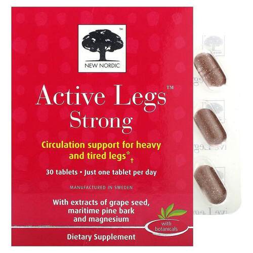 New Nordic US Inc,Active Legs Strong, 30 Tablets