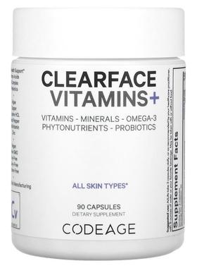 Codeage,Clearface 维生素 +，90 粒胶囊