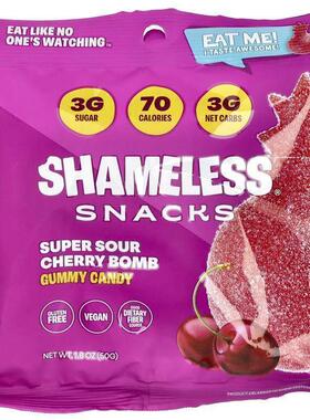 Shameless Snacks,Super Sour Gummy Candy,