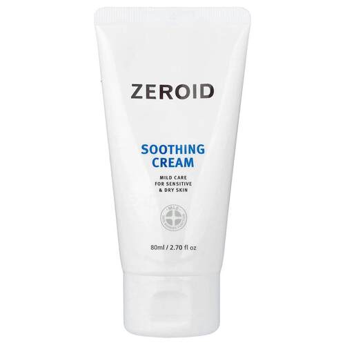 Zeroid,舒缓霜，适合中性和干燥皮肤，2.7 液量盎司（80 毫升）