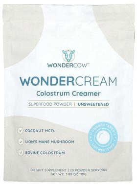Wondercow,WonderCream, Colostrum Creamer, Unsweetened, 3.88