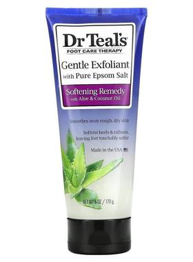 Dr.Teals足部护理疗法含纯泻盐的温和去角质产品，