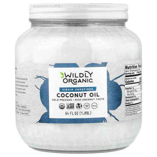 Wildly Organic,Virgin Unrefined Coconut Oil, 64 fl oz (1.89