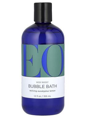 EO Products,Body Boost Bubble Bath,Reviving Eucalyptus Lemon