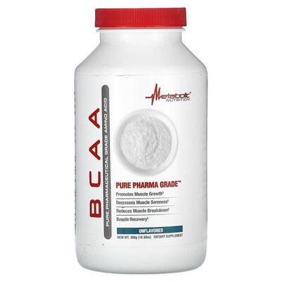 Metabolic Nutrition,BCAA, Unflavored, 3.52 oz (100 g)