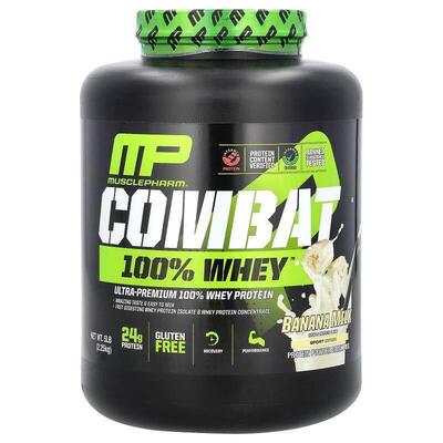 MP,Combat, 100% Whey, Banana Milk, 5 lb (2.25 kg)
