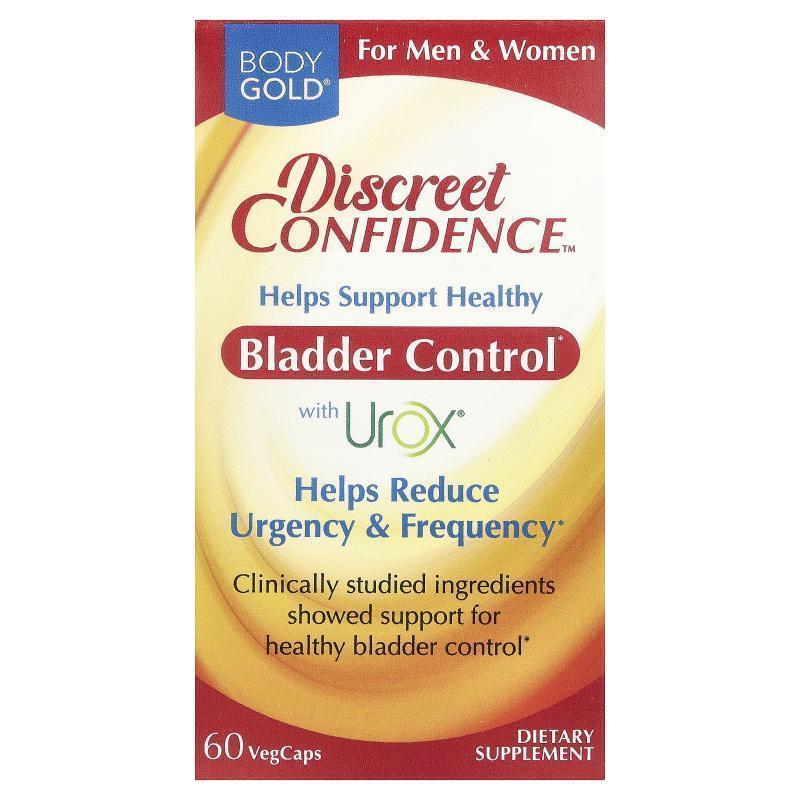 BodyGold,Discreet Confidence™，男女适用，60 粒素食胶囊