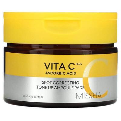 谜尚,Vita C Plus, Spot Correcting Tone Up Ampoule Pads, 80 P