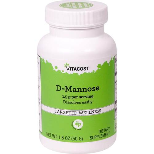 Vitacost,D-Mannose Powder, 1500 mg per serving, 1.8 oz