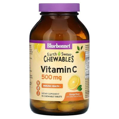 Bluebonnet Nutrition,EarthSweet 咀嚼片，维生素 C，橙子味，50