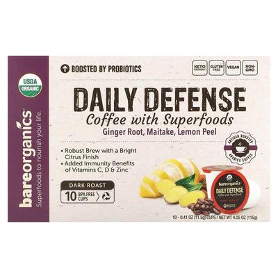 BareOrganics,Daily Defense, Coffee with Superfoods