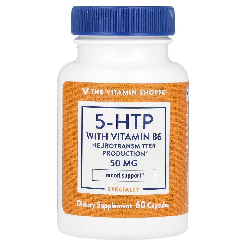 The Vitamin Shoppe,5-HTP With Vitamin B6, 60 Capsules