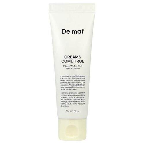 DE:MAF,Creams Come True, Squalane Barrier Repair Cream, 1.7