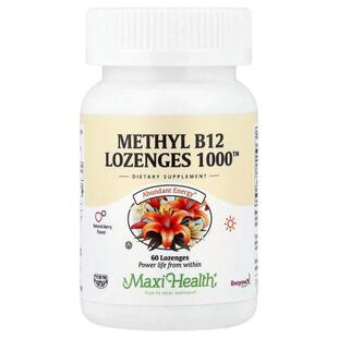 Maxi Health,Methyl B12 Lozenges 1000™, Natural Berry, 60 Loz