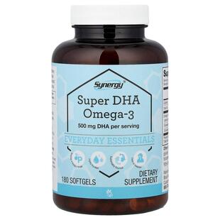 Vitacost,Synergy®, Super DHA Omega-3, 180 Softgels