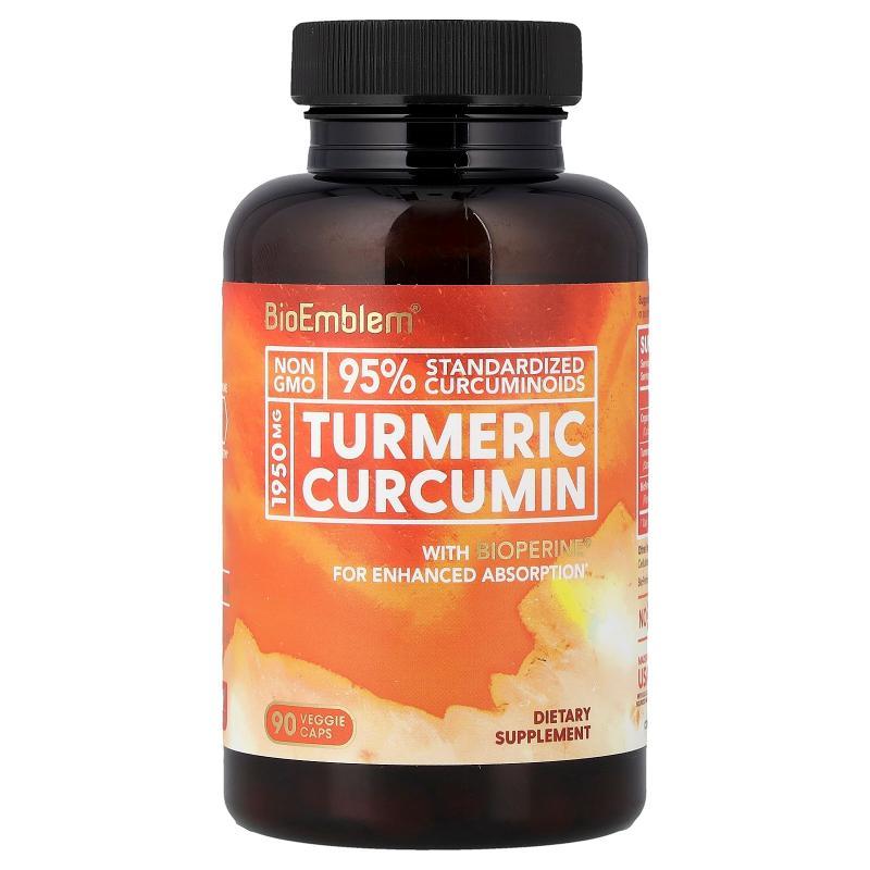 BioEmblem,Turmeric Curcumin, 90 Veggie Caps
