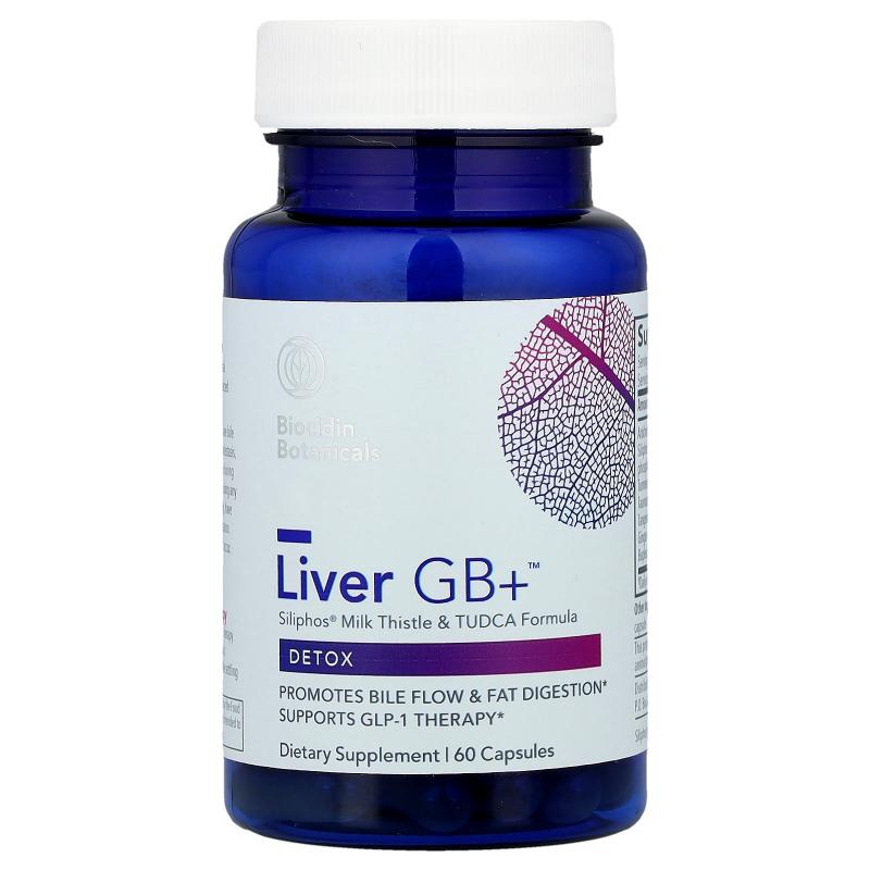 Biocidin,Liver GB+™ 胶囊，清体，60 粒