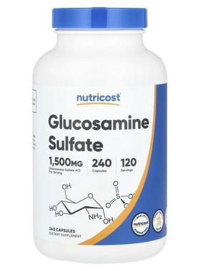 Nutricost,Glucosamine Sulfate, 1,500 mg, 240 Capsules (750 m