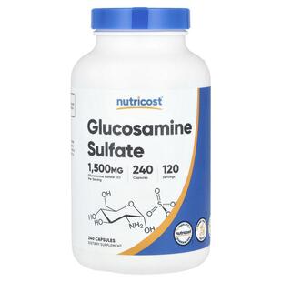Nutricost,Glucosamine Sulfate, 1,500 mg, 240 Capsules (750 m