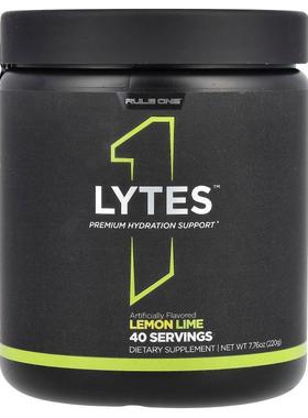 Rule One Proteins,Lytes, Lemon Lime, 7.76 oz (220 g)