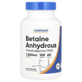750 Nutricost Anhydrous 120 Capsules Betaine 500