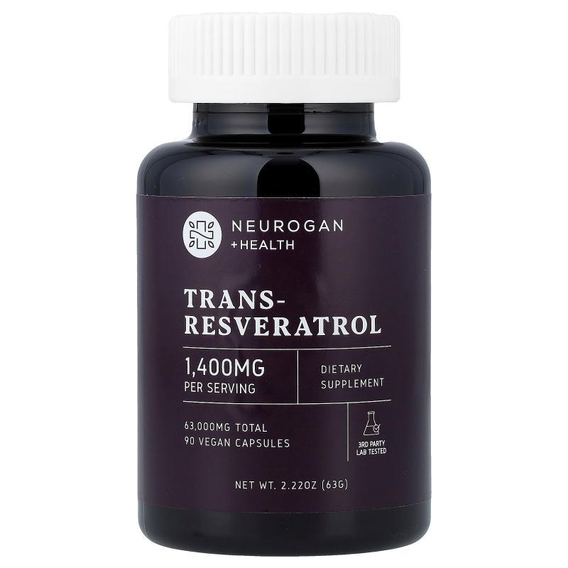 Neurogan Health,Trans-Resveratrol, 90 Vegan Capsules (700 mg