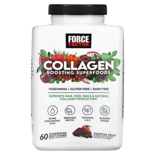 Force Factor,促胶原蛋白，热带水果味片