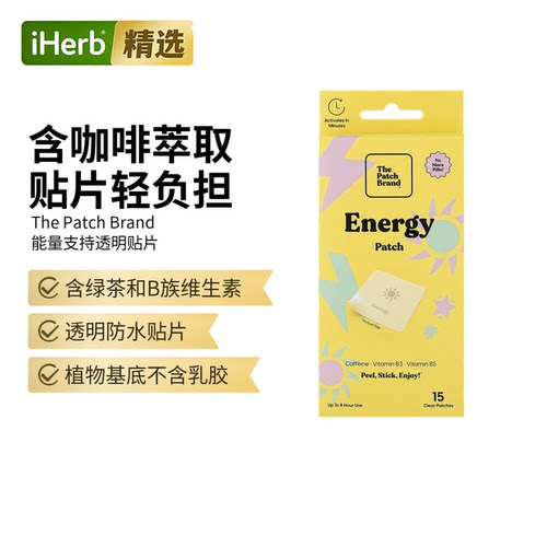 The Patch Brand,Energy Patch, 15 Clear Patches
