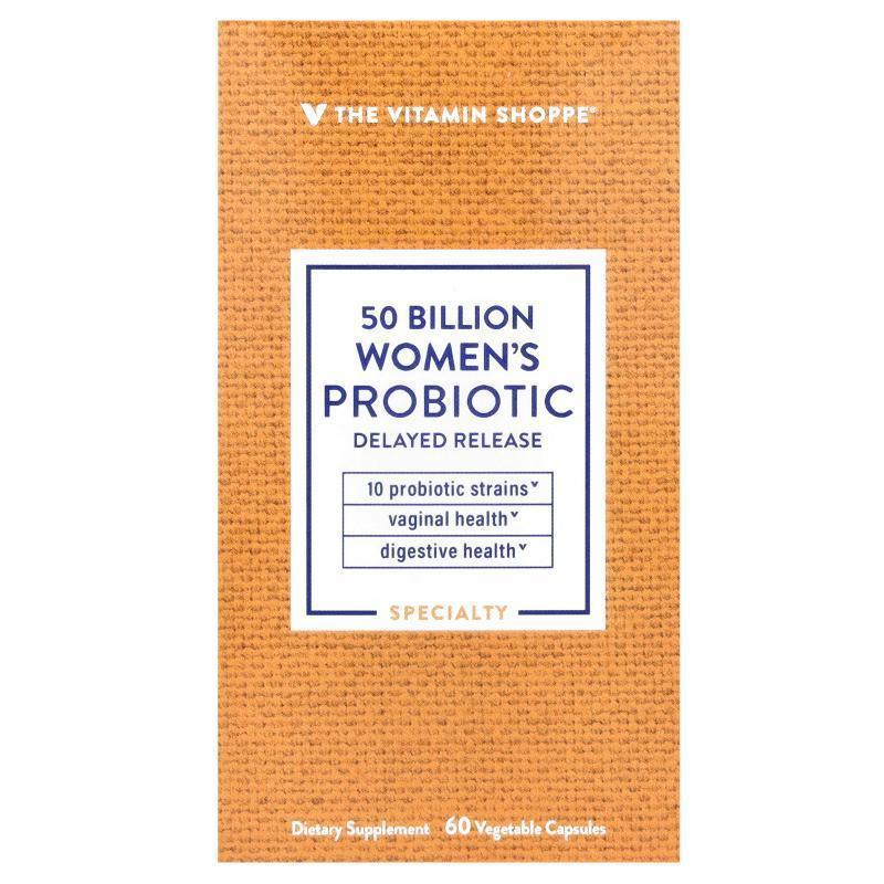 The Vitamin Shoppe,Women's Probiotic, 50 Billion , 60 Vegeta