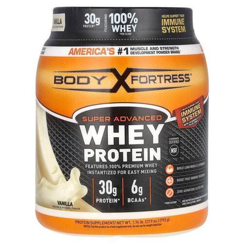 Body Fortress,Super Advanced Whey Protein, Vanilla, 1.74 lb
