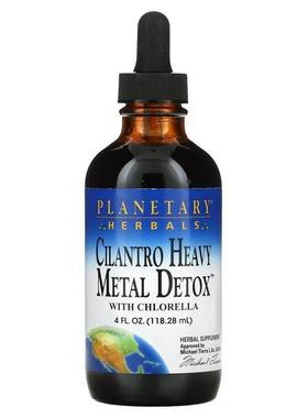 Planetary Herbals,小球藻芫荽叶重金属清体配方，4 液量盎司（11