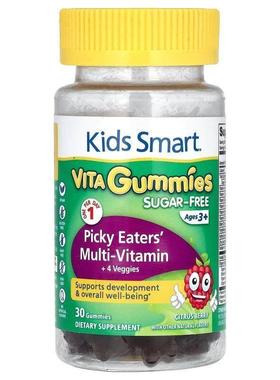宝兰,Vita Gummies, Picky Eaters' Multi-Vitamin +4 Veggies, S