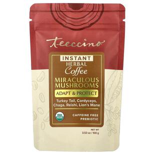 Teeccino,Instant Herbal Coffee, Miraculous Mushrooms, Caffei