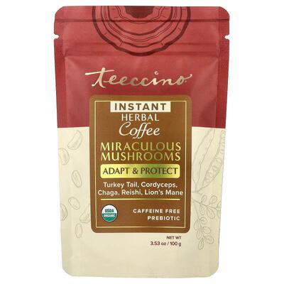 Teeccino,Instant Herbal Coffee, Miraculous Mushrooms, Caffei