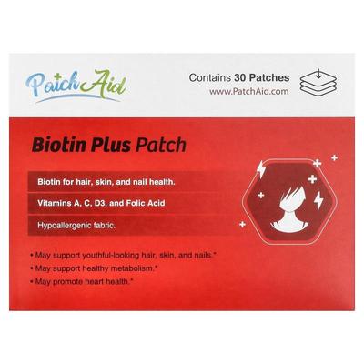 PatchAid,Biotin Plus Patch, 30 Patches