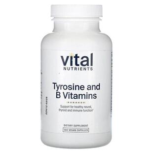 Vital Nutrients,Tyrosine and B Vitamins, 100 Vegan Capsules